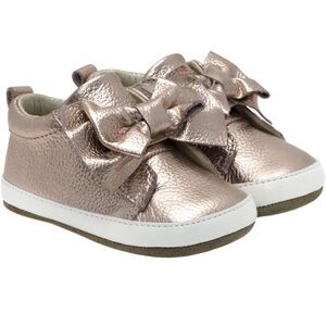 Robeez First Kicks Aria rose gold sz 3